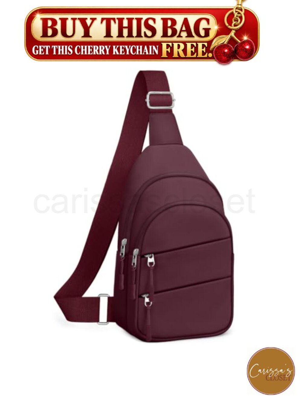 ✨ Tuwubi Sling Crossbody Bag Water Resistant Polyester Unisex